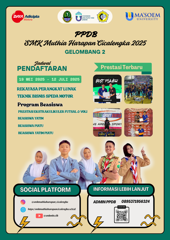 Penerimaan Peserta Didik Baru SMK Muthia Harapan Cicalengka Tahun Ajaran 2025/2026: Berikut Rincian Biayanya